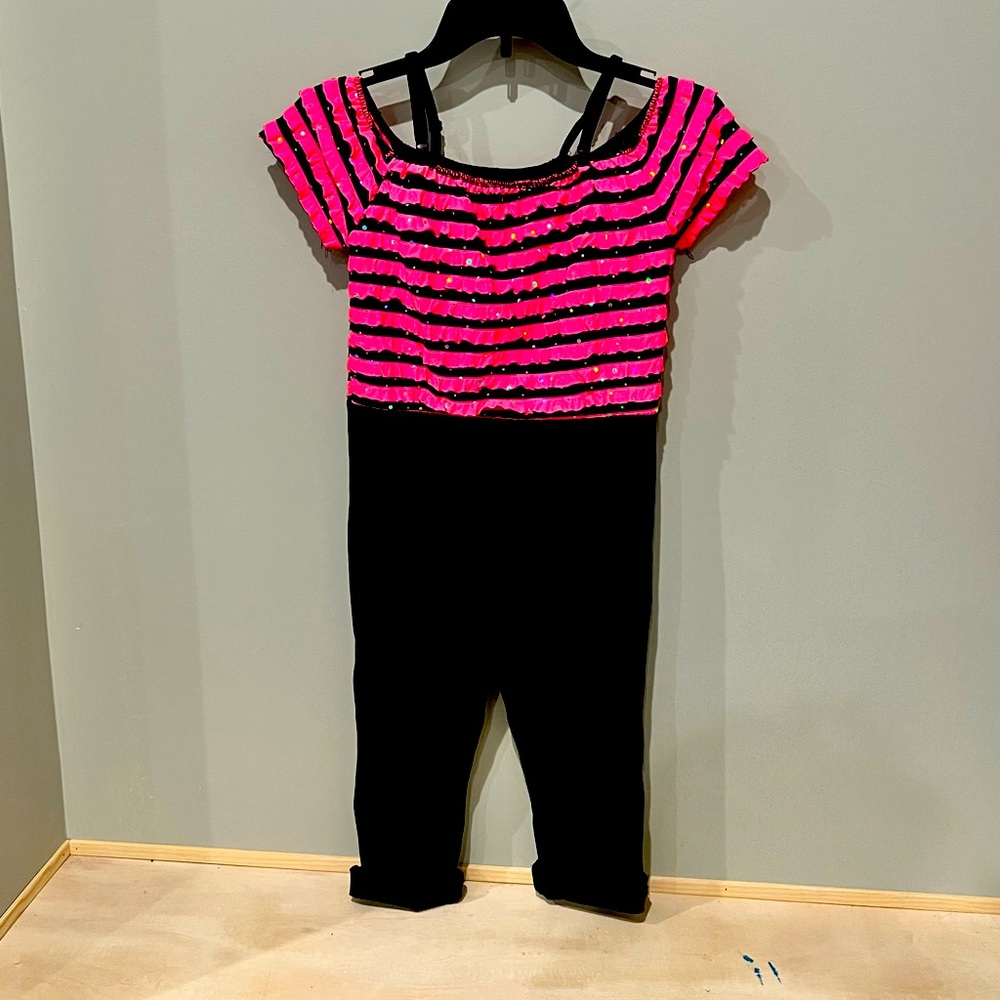 Hot Punk Ruffle Top Dance Costume